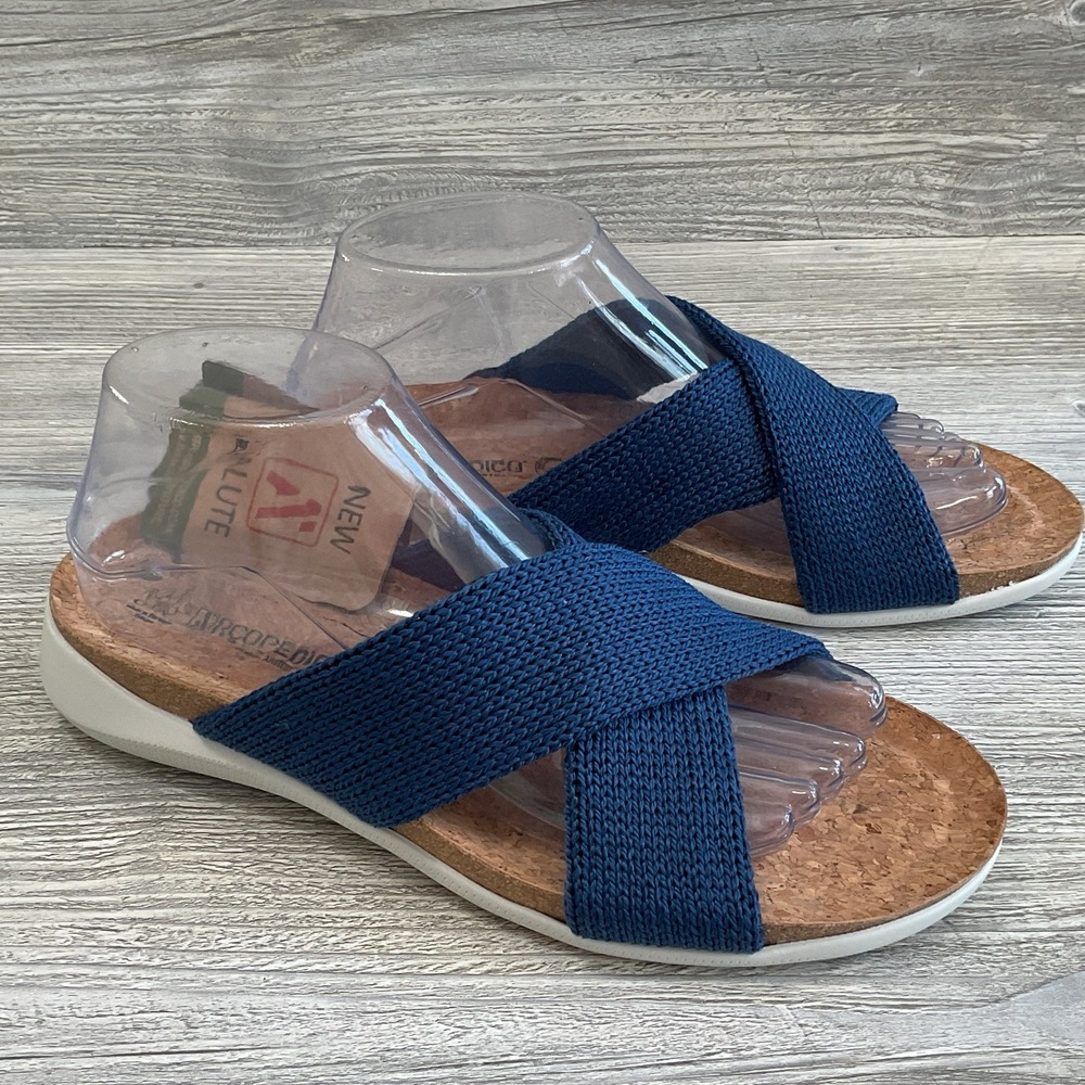 Arcopedico New Salute Pantanal Slide Sandals Blue Womens 39 EU - US 8 NEW